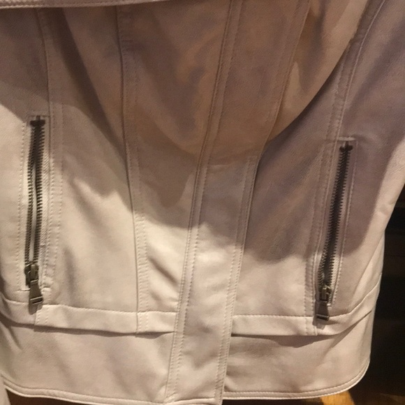 Faux leather/fur tan jacket - Picture 4 of 5